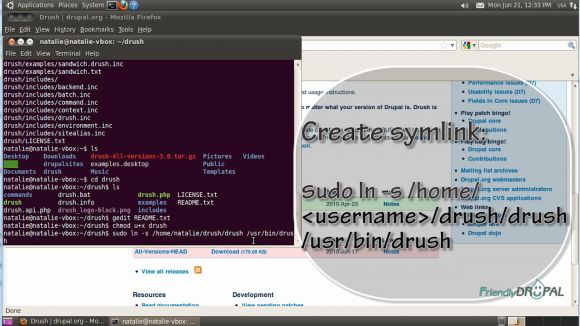 Create a symlink to Drush