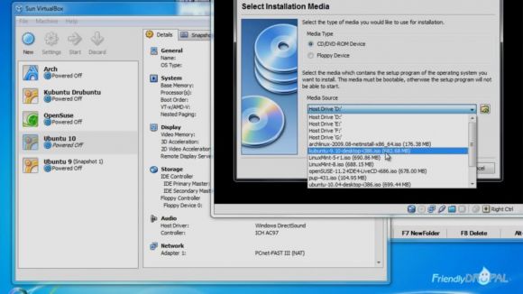 Install Ubuntu 10 on Virtualbox on Windows 7