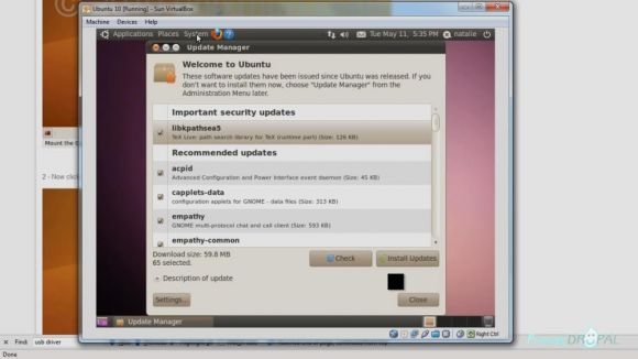 Install Ubuntu 10 on Virtualbox on Windows 7