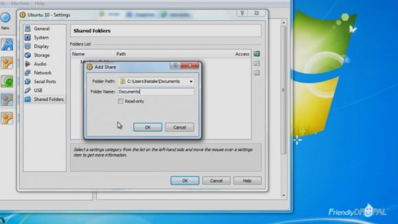 Set up shared folders from Windows to Ubuntu on Virtualbox