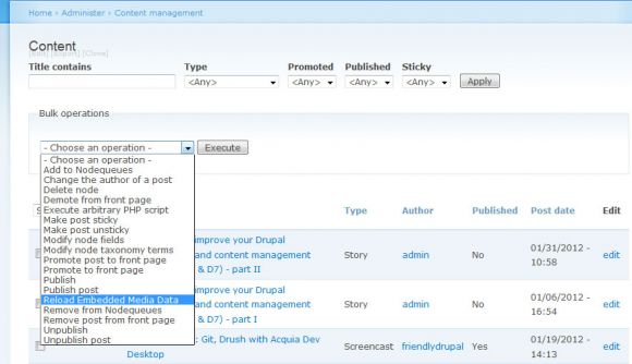 VBO node page