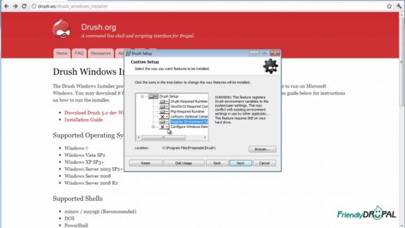 Install Drush for Windows